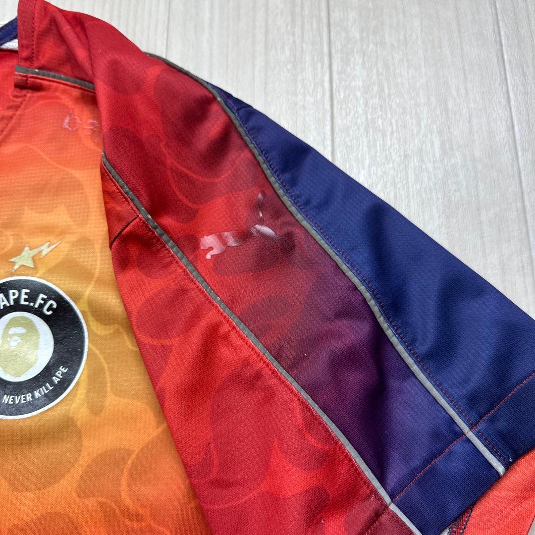 PUMA BAPE.FC サッカーシャツゲームシャツLグラデーションカラー