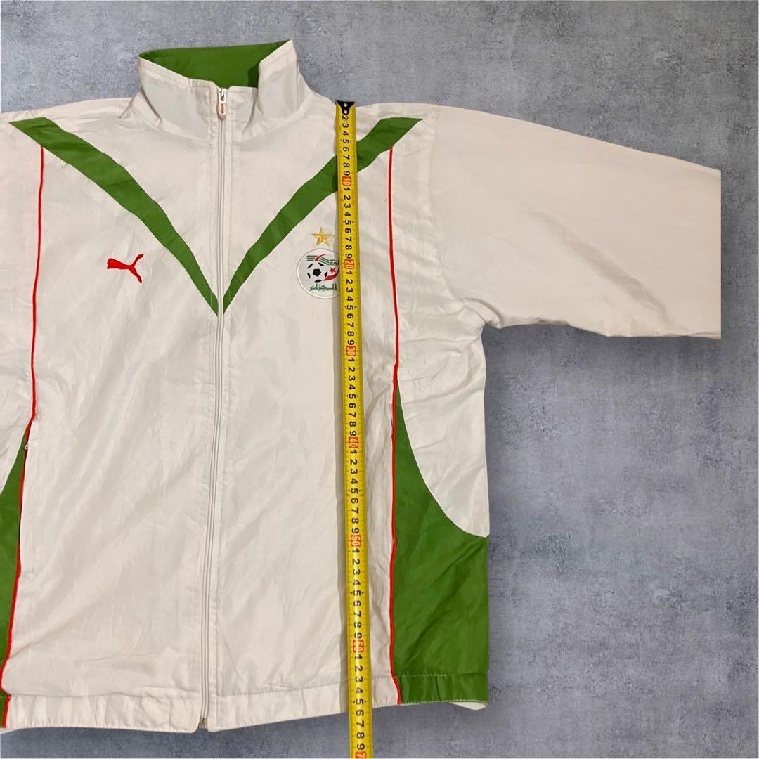 PUMA アルジェリア代表 トラックジャケット L相当 白グリーン ヴィンテージ