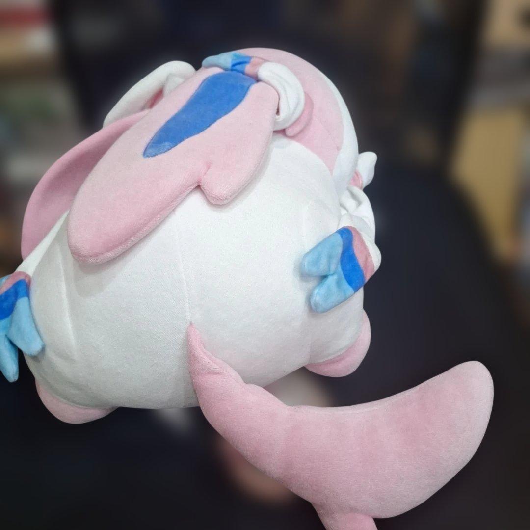 タグ付き　ポケモンセンター　すやすや　ニンフィア　ぬいぐるみ　クッション