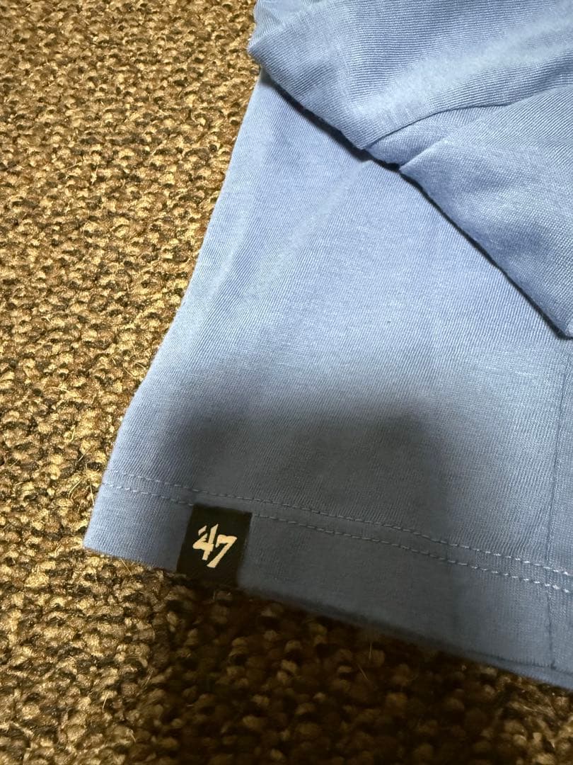 47 Brand LAロゴ Tシャツ 青