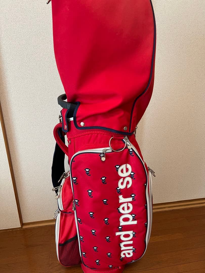 and per se ゴルフキャディバッグ レッド