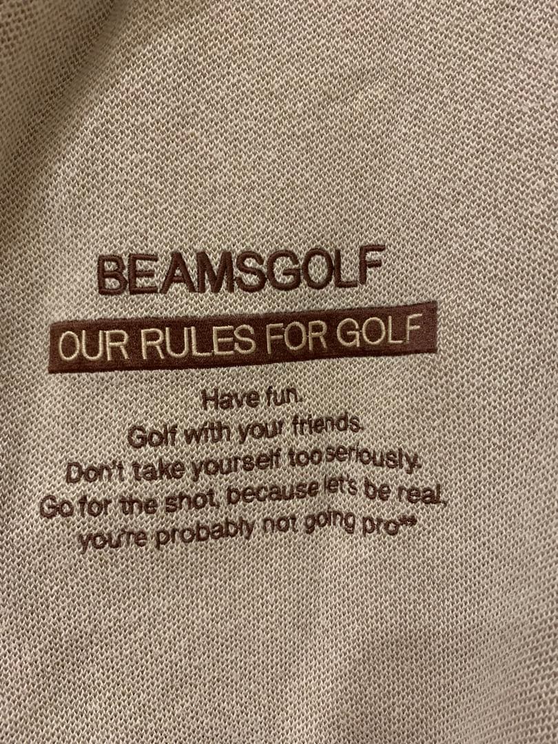 BEAMS GOLF ベージュセーター M