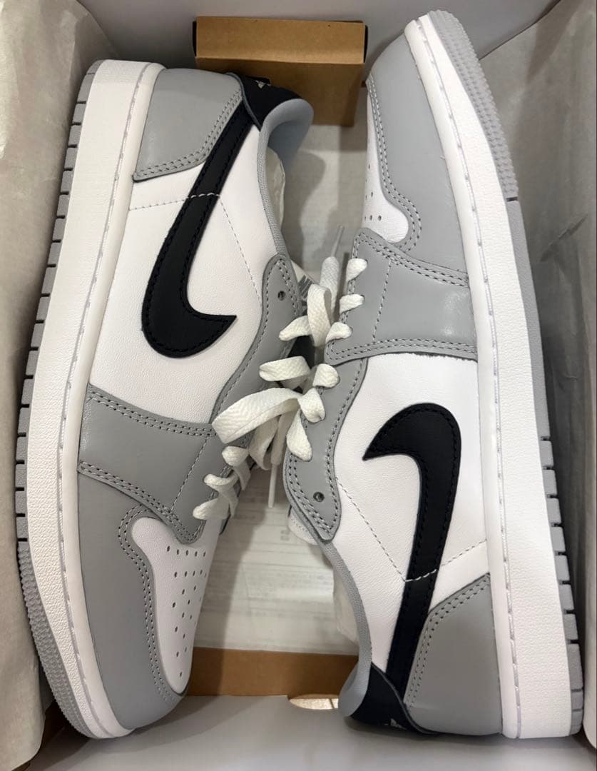 AIR JORDAN 1 RETRO LOW OG WHITE/GREY 27㎝
