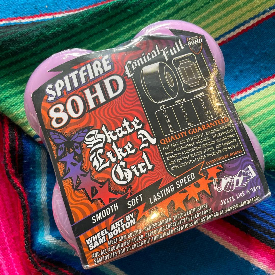 SpitfireコニカルフルSkate Like A Girl 58mm80HD
