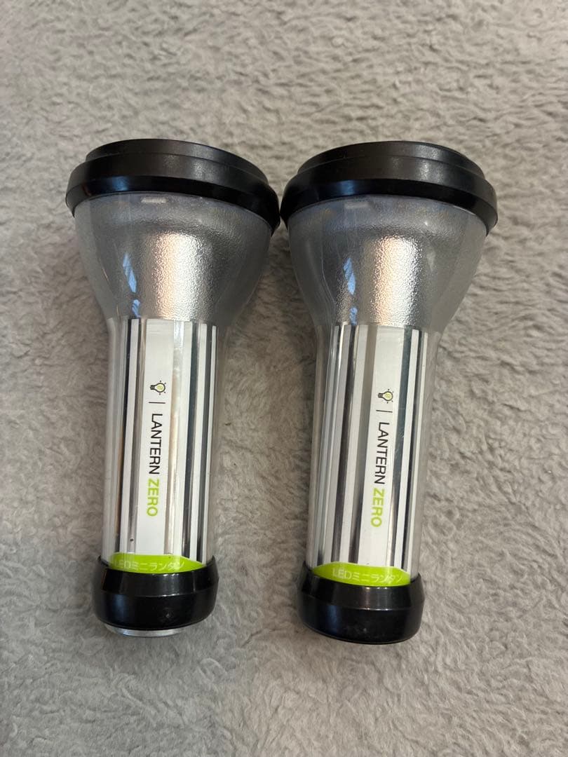 小型LEDランタン（soomloom他）10個＋カラビナ化フック、アンバーカバー