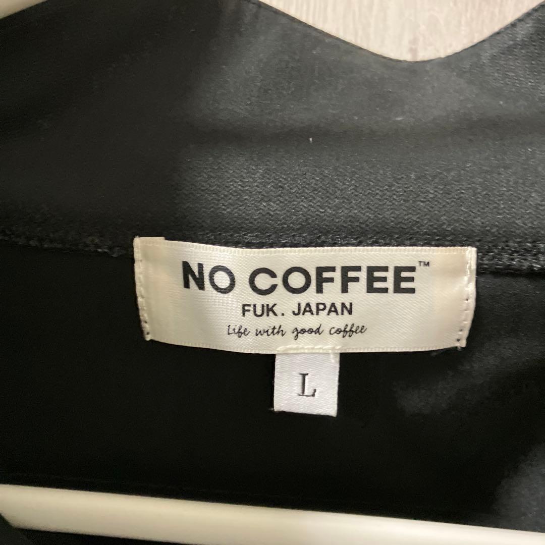 NO COFFEE NO GOLF ブラック Lサイズ