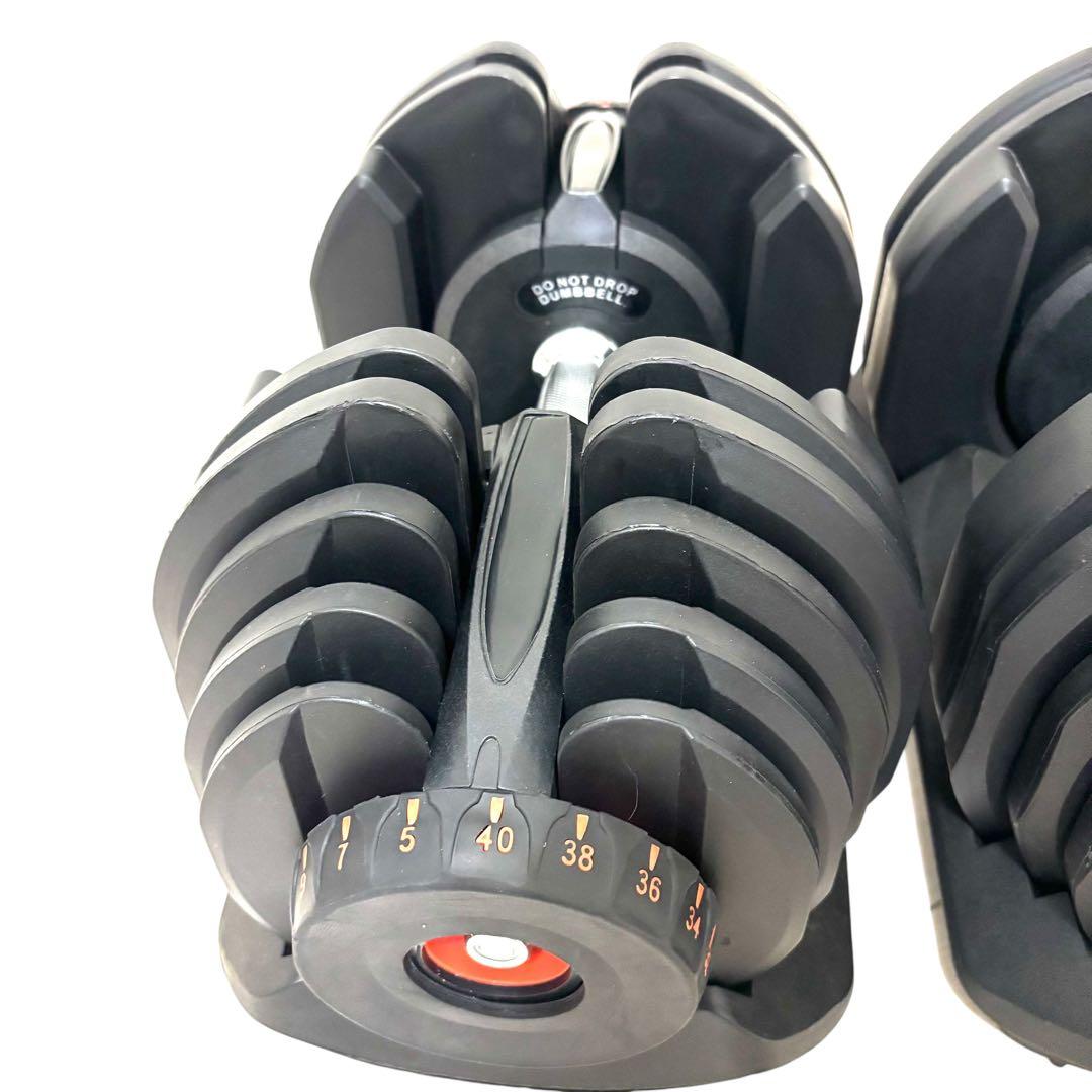 限界突破40kg 可変式ダンベル｜高重量対応モデル １個 宅トレ ①/①
