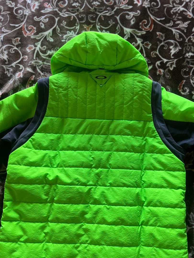 極美品 オークリー ゴルフ ウェア メンズ スカル ダウン ジャケット XL