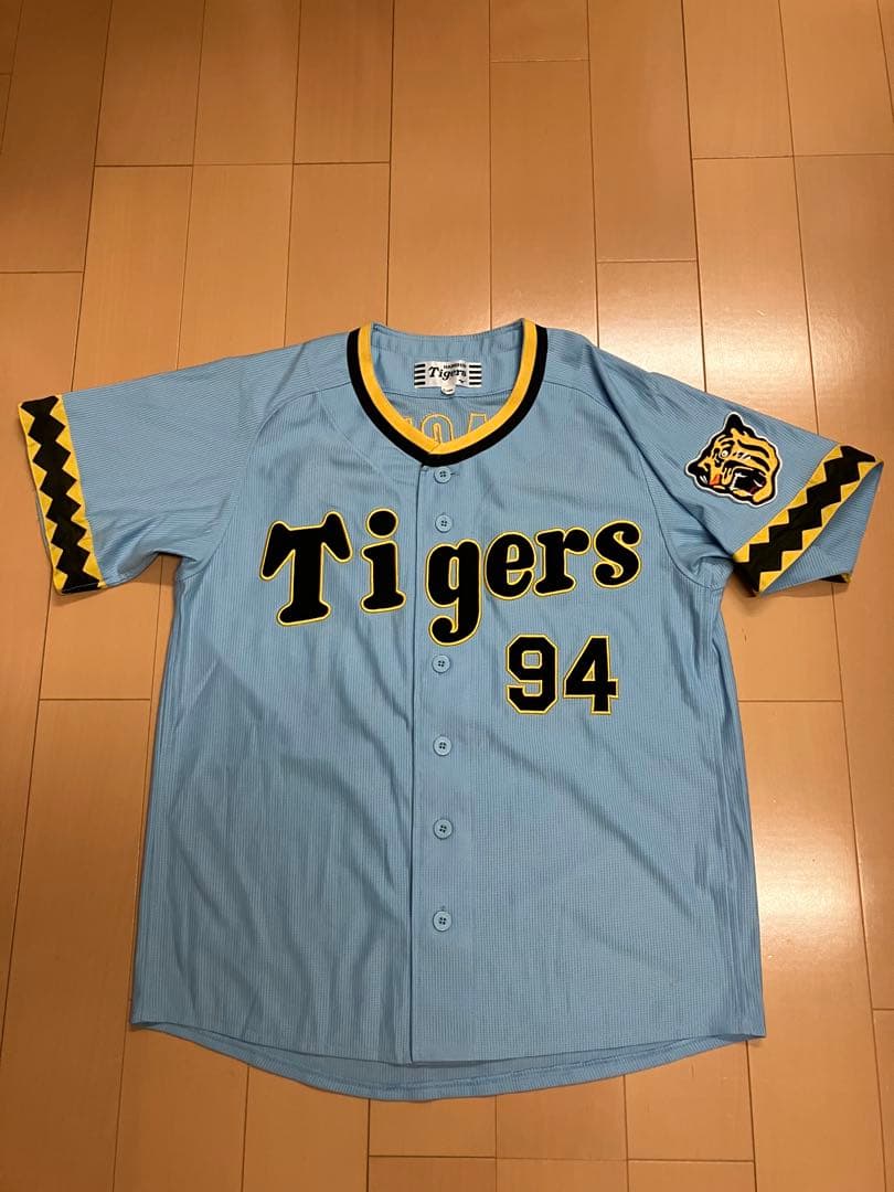 原口文仁　阪神タイガース　輝流ライン　ユニフォーム　復刻　当時　ブルー　輝流　S