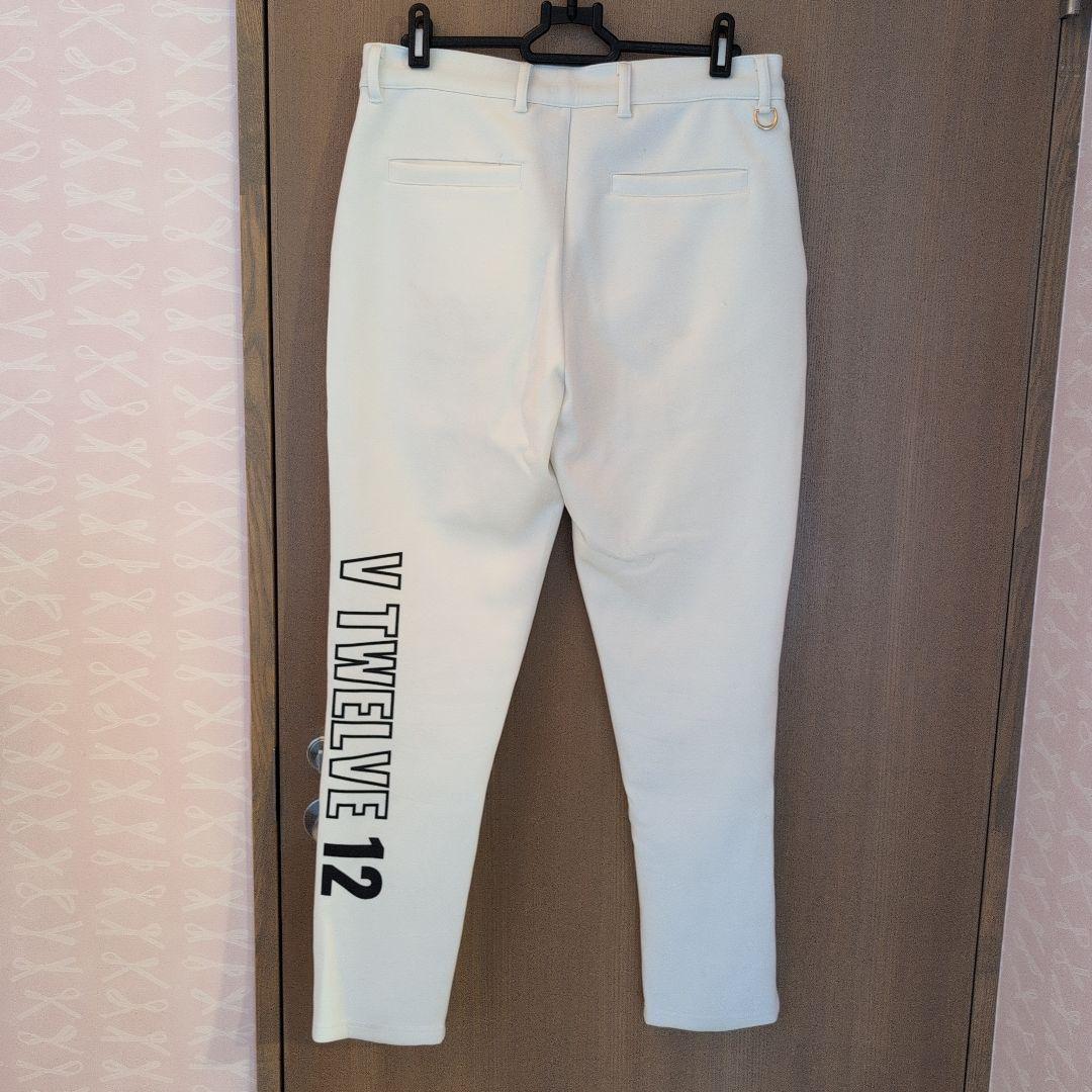 【お値下げ】V12 メンズ ゴルフ パンツ ホワイト S