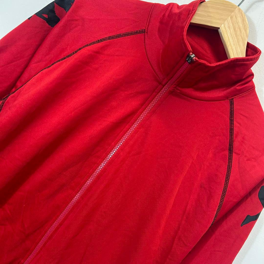【超特大2XO】adidas トラックパンツ 黒 3本ライン 裾ジップ ゆるだぼ