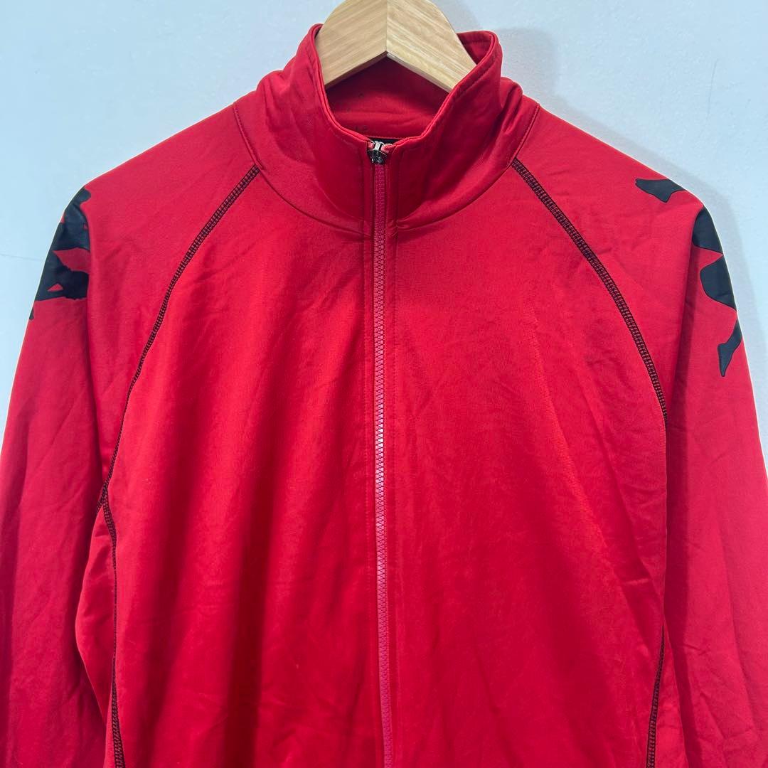 【超特大2XO】adidas トラックパンツ 黒 3本ライン 裾ジップ ゆるだぼ
