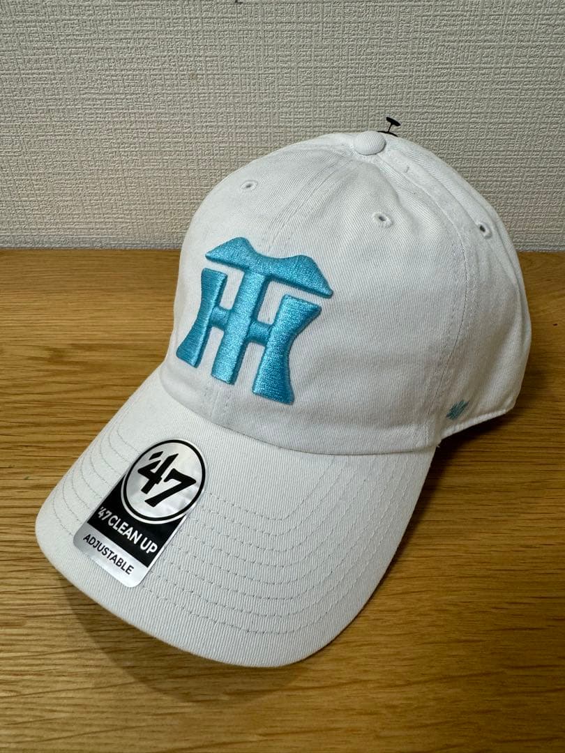 Tigers ホワイト ノイズ '47 CLEAN UP カリビアンブルーロゴ