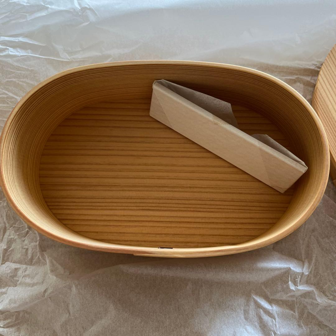 新品未使用❗️秋田杉小判型曲げわっぱ弁当箱
