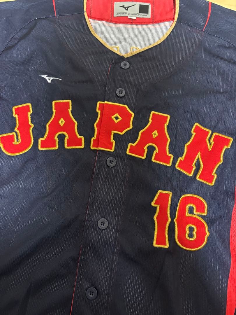 侍ジャパン 侍JAPAN WBC 大谷翔平 ユニフォーム ビジター ミズノ L