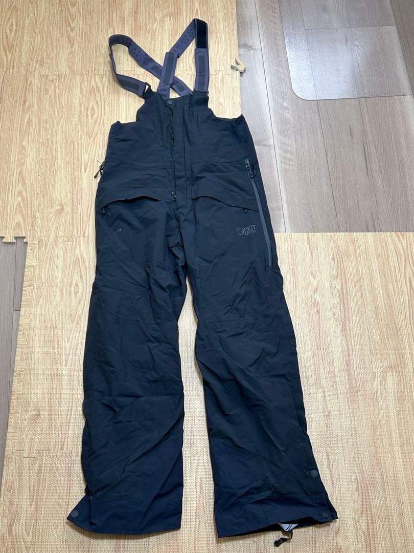 Pictureスノーボードパンツ ビブパンツ ブラック