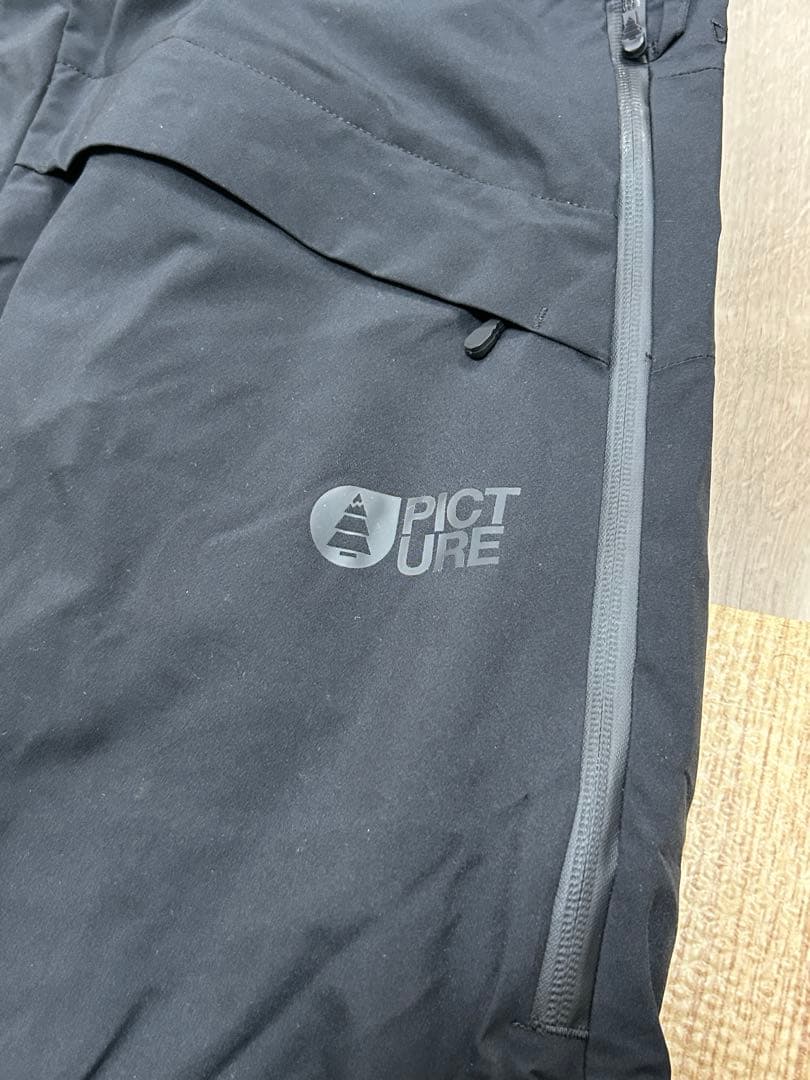 Pictureスノーボードパンツ ビブパンツ ブラック