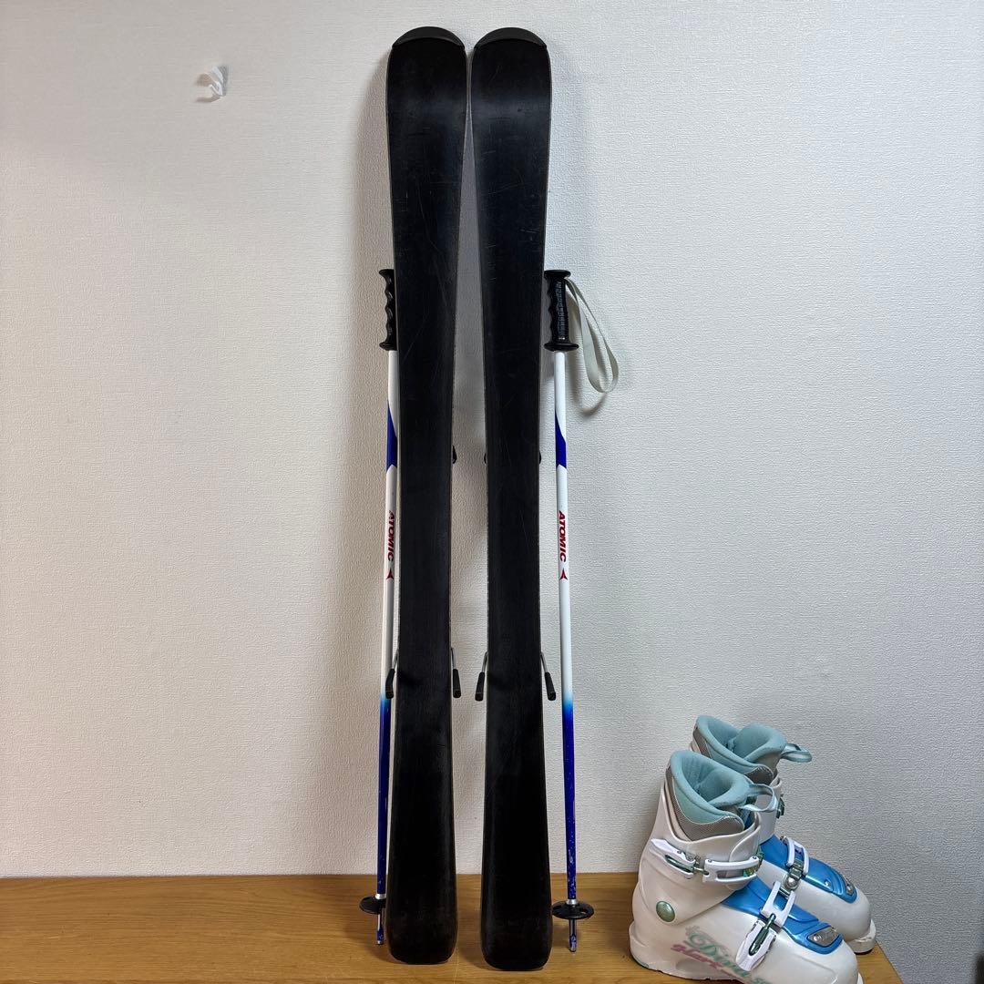 ジュニアストック付スキーセット　head 117cm hart 23cm