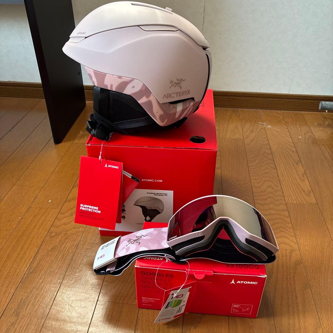 ATOMICゴーグル、ヘルメットセット（SRC'TERYXコラボ）