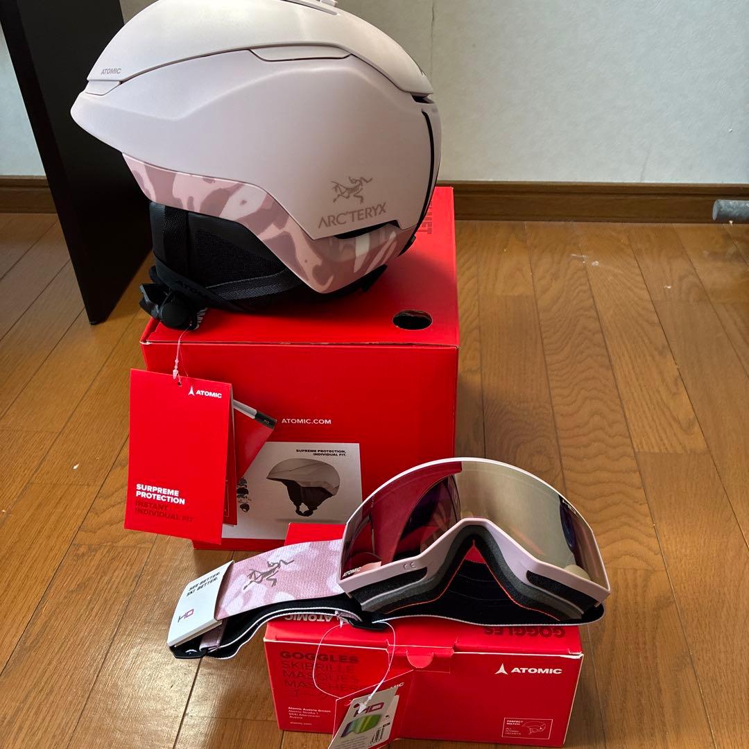 ATOMICゴーグル、ヘルメットセット（SRC'TERYXコラボ）