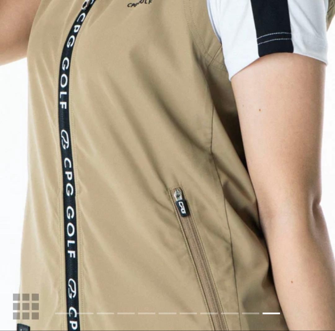 CPG GOLF フード付き ゴルフ ベスト ブラック