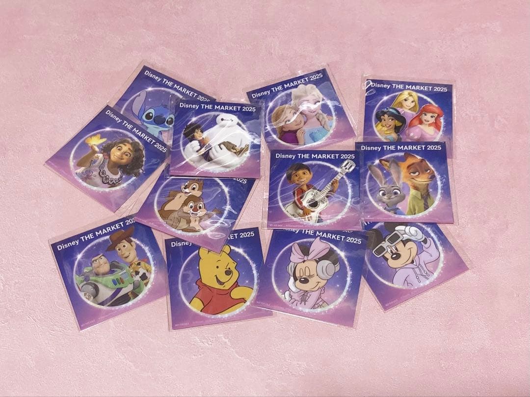ディズニー ザ マーケット ステッカー 全12種 コンプリートセット 2025