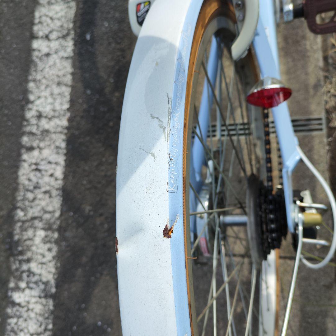 子供用 自転車 24インチ 女の子 水色　MAHALO