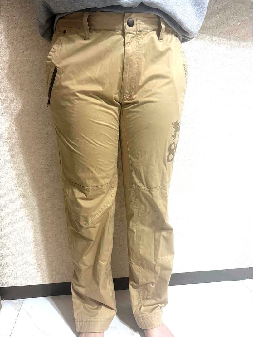 パーリーゲイツ メンズ ゴルフパンツ サイズ5 ベージュ ナイロン ストレッチ