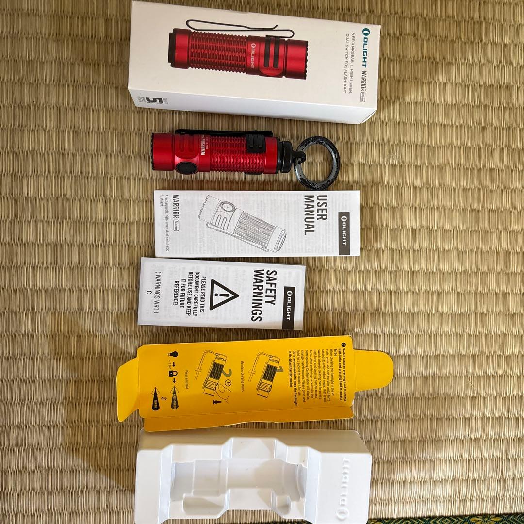 Olight WARRIOR Mini 2 レッド 懐中電灯
