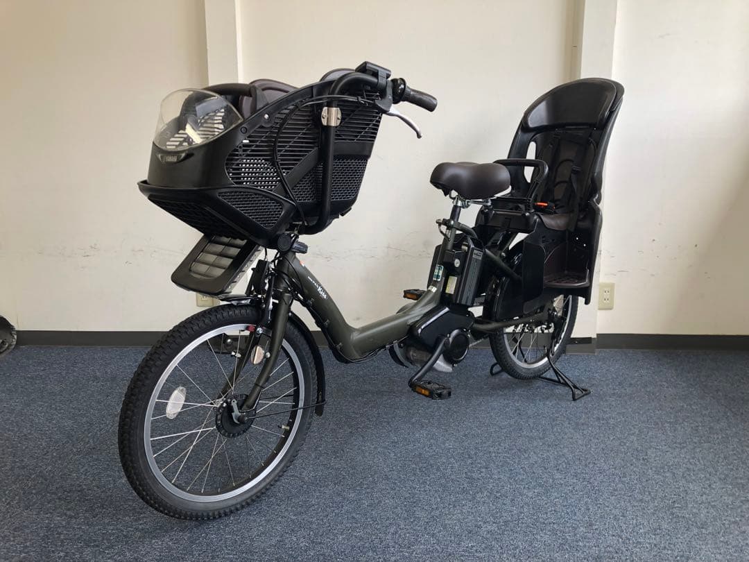 電動自転車　№6633 ヤマハ　PAS Kiss 20インチ　子供乗せ