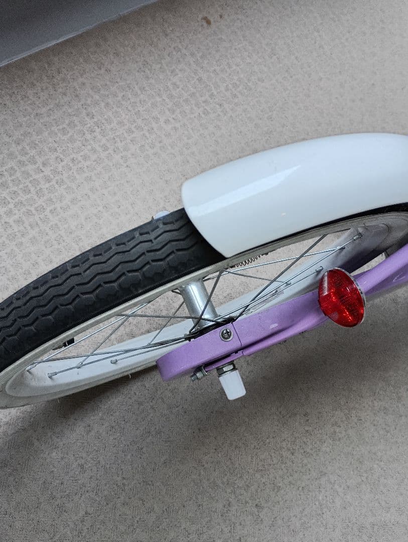 子供用自転車 18インチ パープル　受け渡し限定