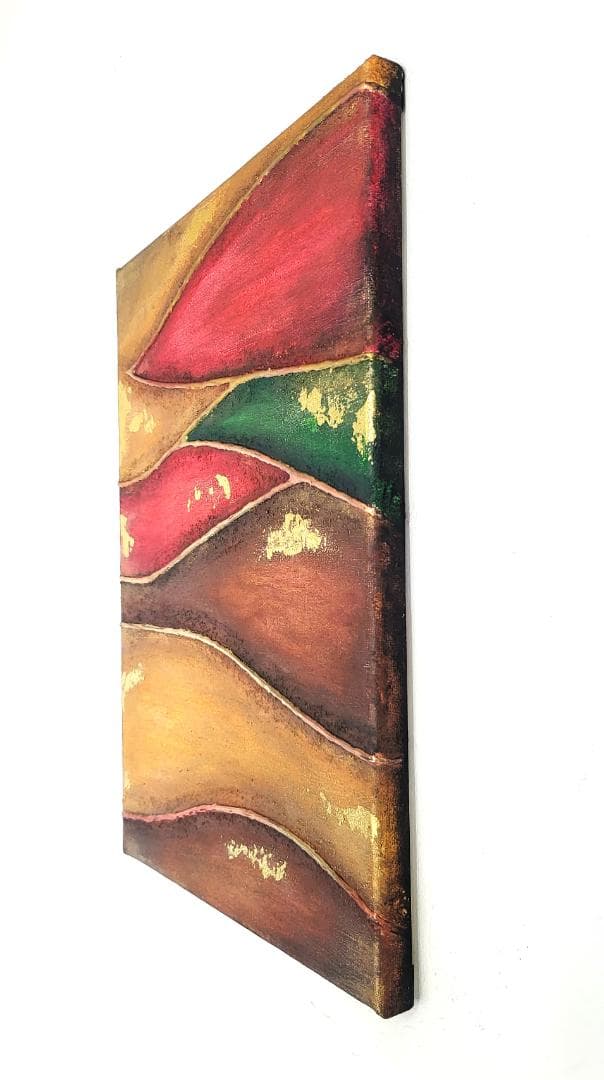 カルテット - 抽象画 24×33㎝ キャンバス F4号 原画1点のみ モダン画
