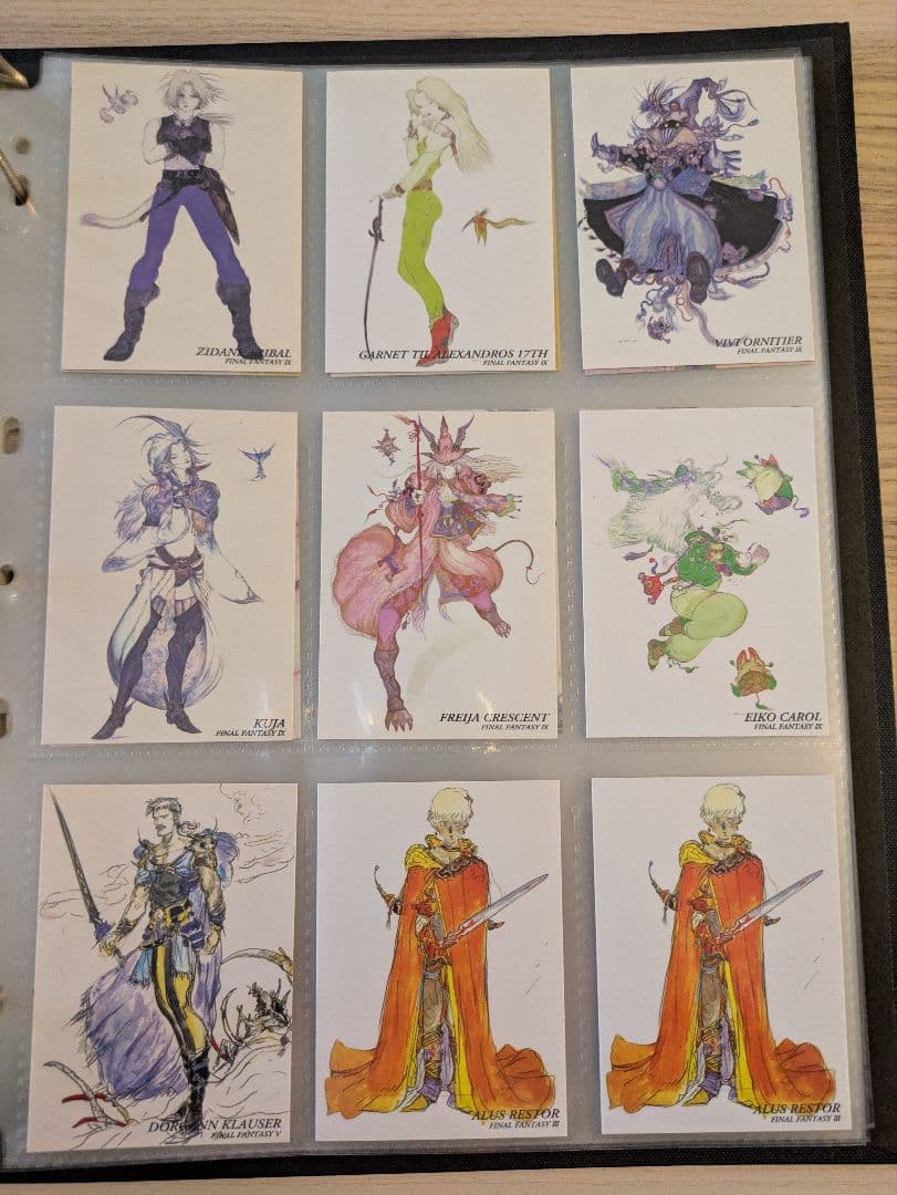 ファイナルファンタジー　アート　カード　コレクション　天野喜孝　セット　ダブり