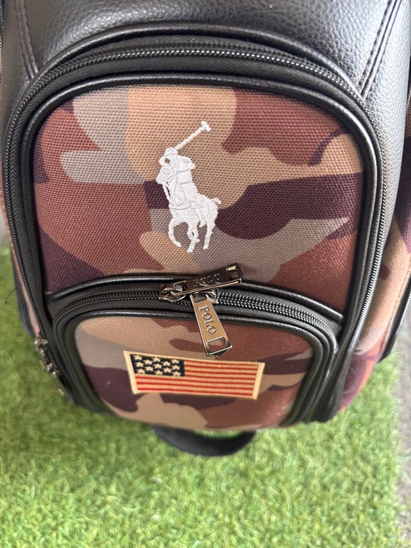 POLO ポロ ラルフローレン キャディバッグ ヘッドカバーセット 迷彩 寅