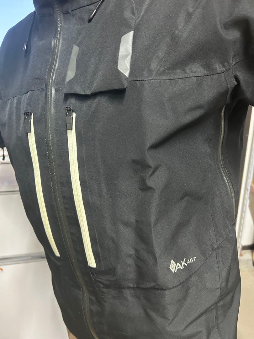 AK 457 RECCO ジャケット　黒　サイズS GORE-TEX