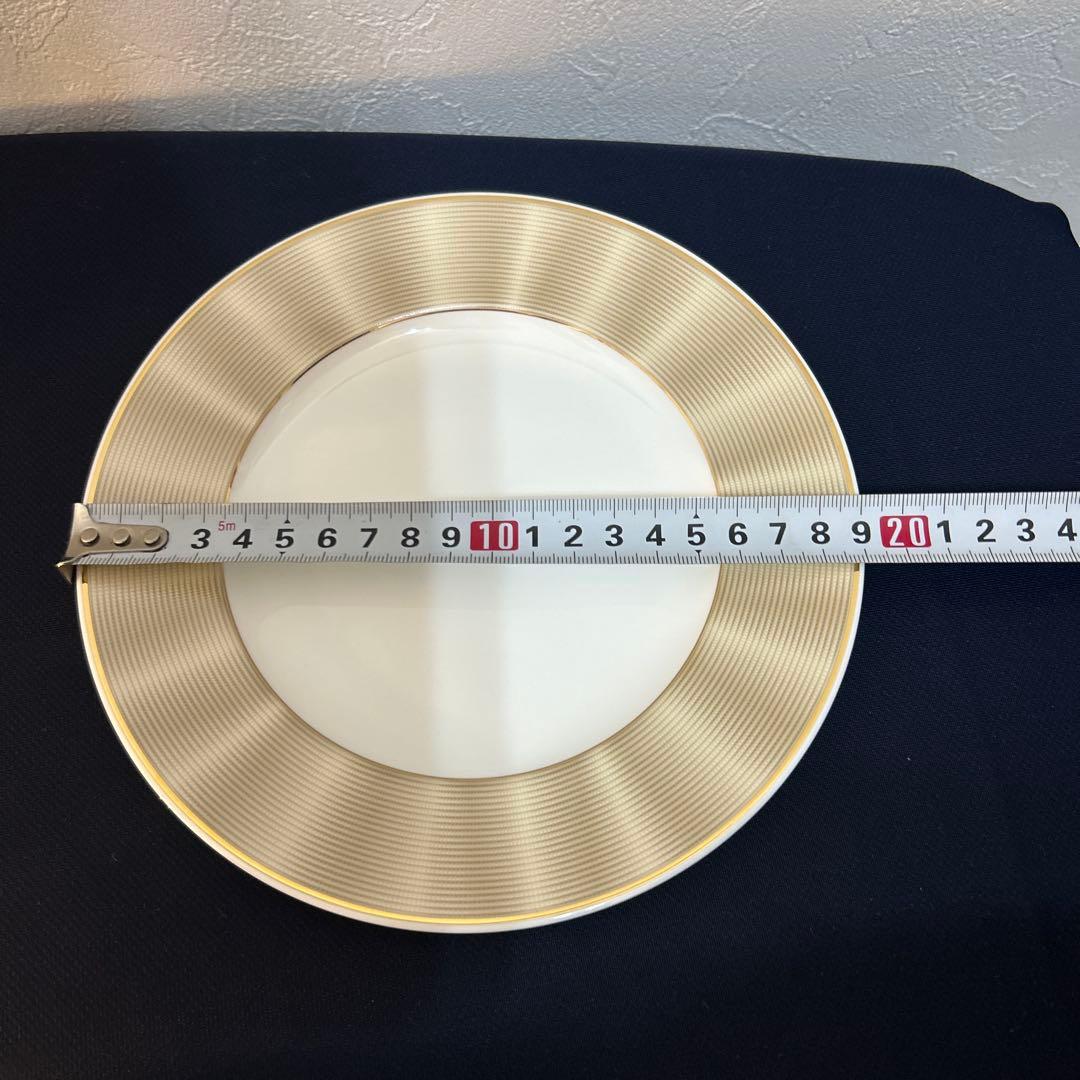 NIKKO プレート　19cm ケーキ皿　エリートモダン　３枚　シルクシャンパン