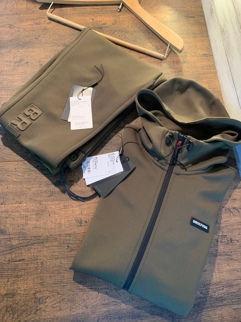 メンズウェア BRIEFING 3D LOGO PARKA&JOGGER SET OLIVE
