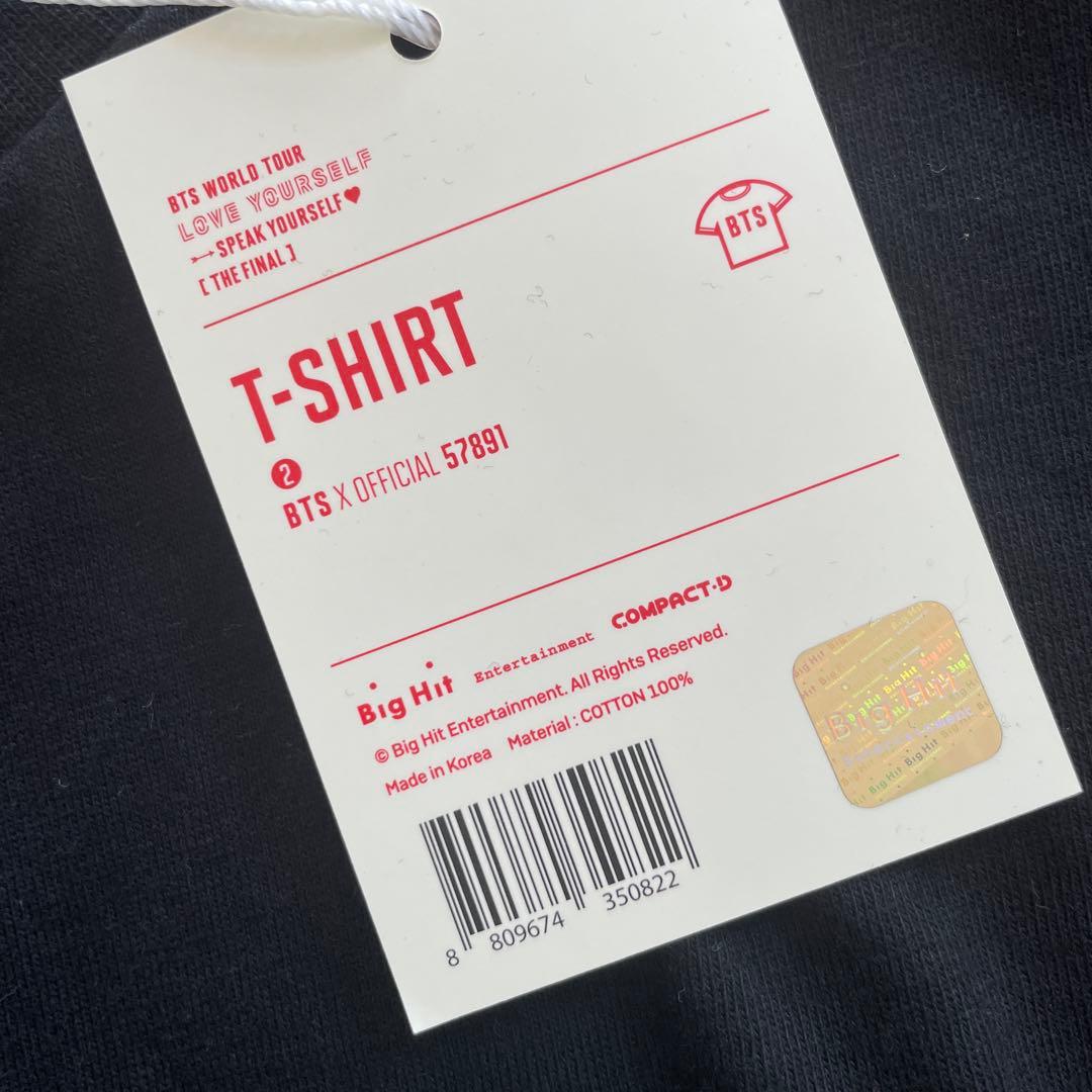 公式　BTS lys sys FINAL Tシャツ　未使用　タグ付き　サイズ2