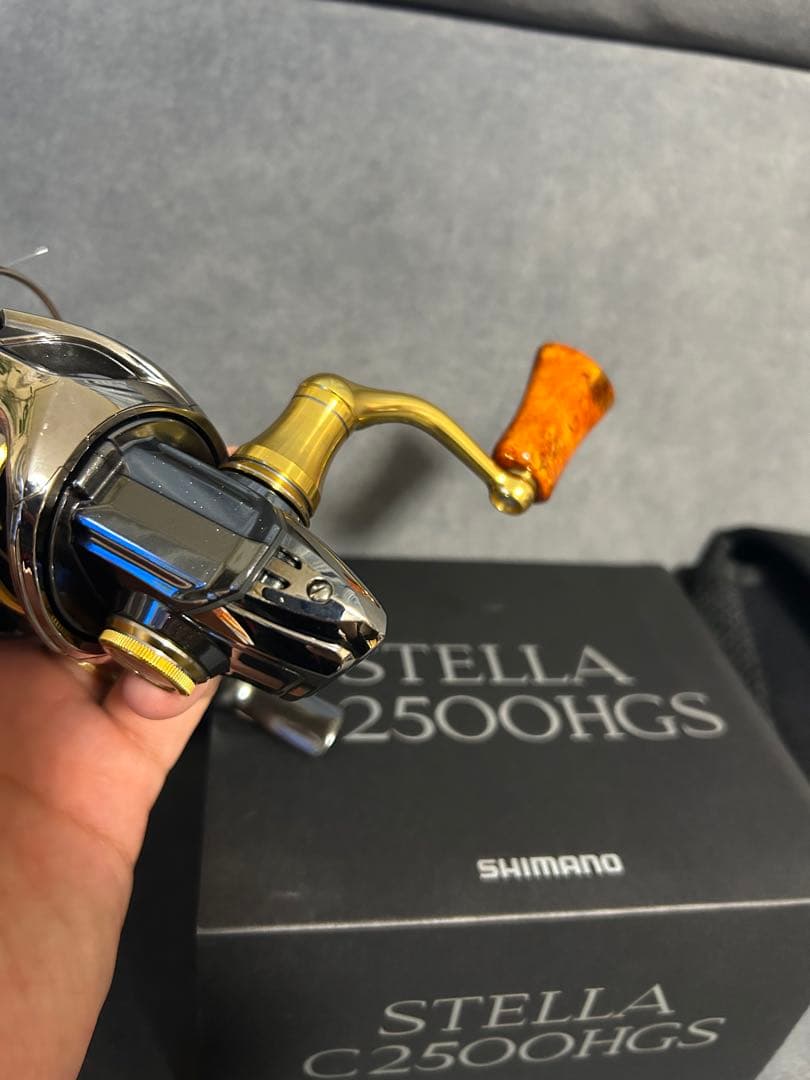 釣りのやま　シマノ　14 ステラ　C2500HG 花梨ノブ