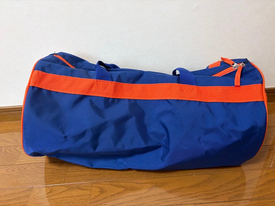 高校チア ボストンバッグ 青×オレンジ