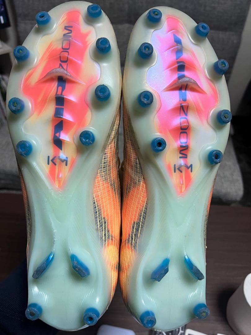 Nike Zoom サッカーシューズ オレンジ/青