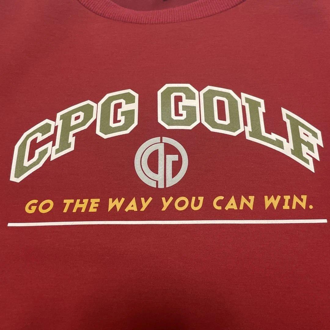 美品 CPG GOLF シーピージーゴルフ 赤 トレーナー ダンボールニット 2