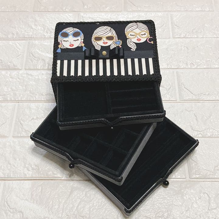 【受注製作】ジュエリーボックス＊3段＊three girls series