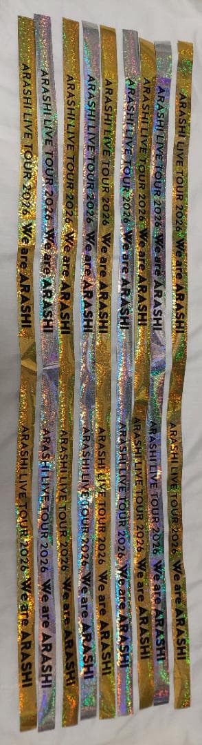 We are ARASHI 銀テ 金銀2本セット①