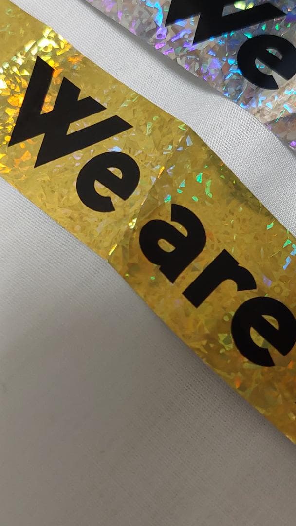 We are ARASHI 銀テ 金銀2本セット①