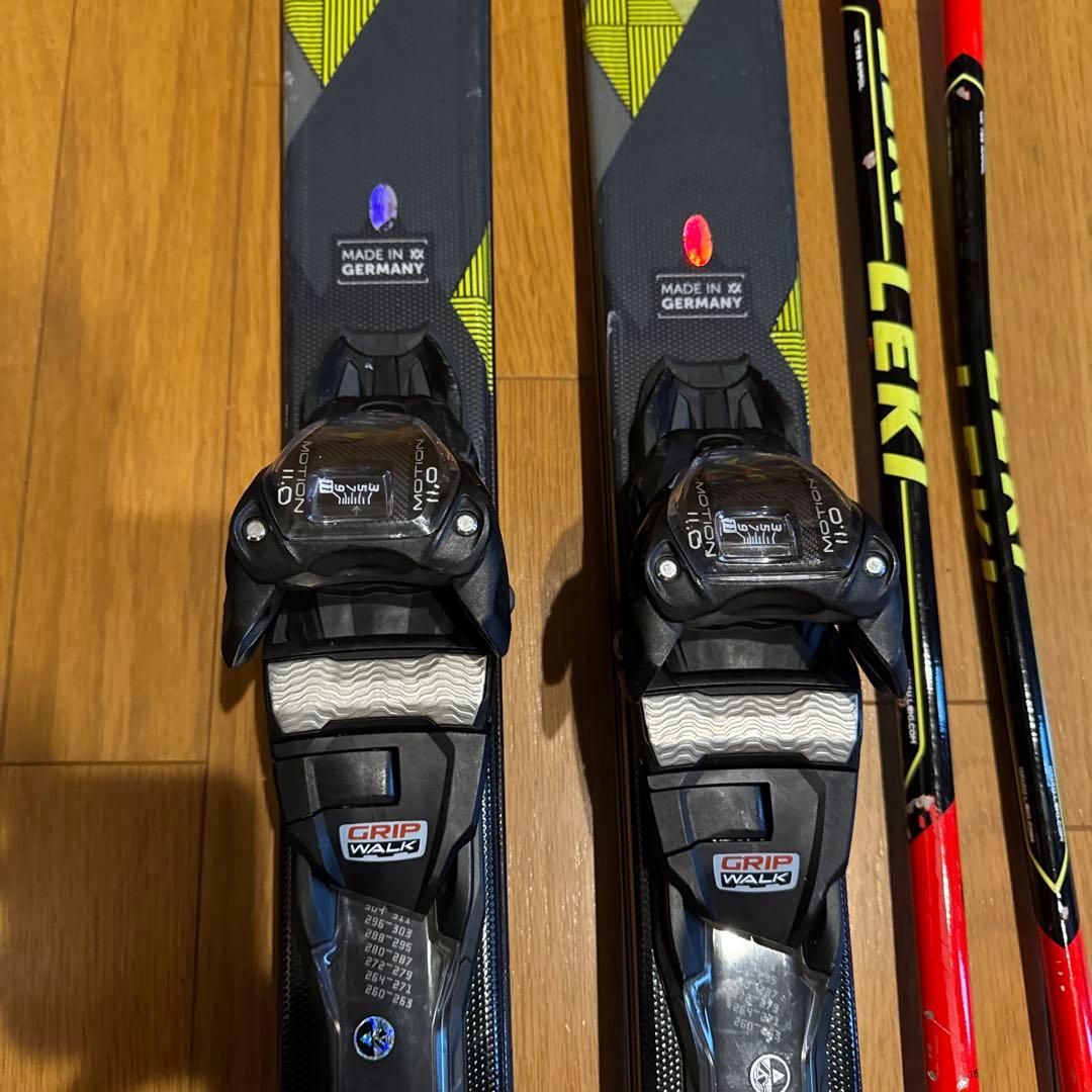 HEADブーツ、volkl168cm板、LEKIストック、ビンディング4点セット
