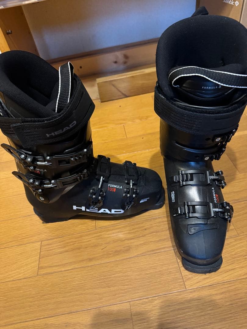 HEADブーツ、volkl168cm板、LEKIストック、ビンディング4点セット