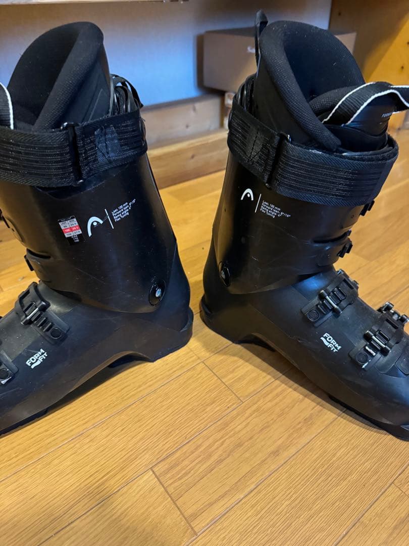 HEADブーツ、volkl168cm板、LEKIストック、ビンディング4点セット