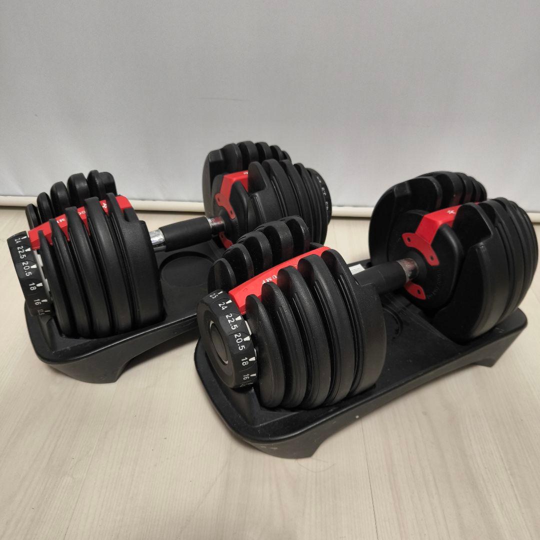 【世田谷区引き取り限定】可変式ダンベル 24kg 2個 アジャストベンチ セット