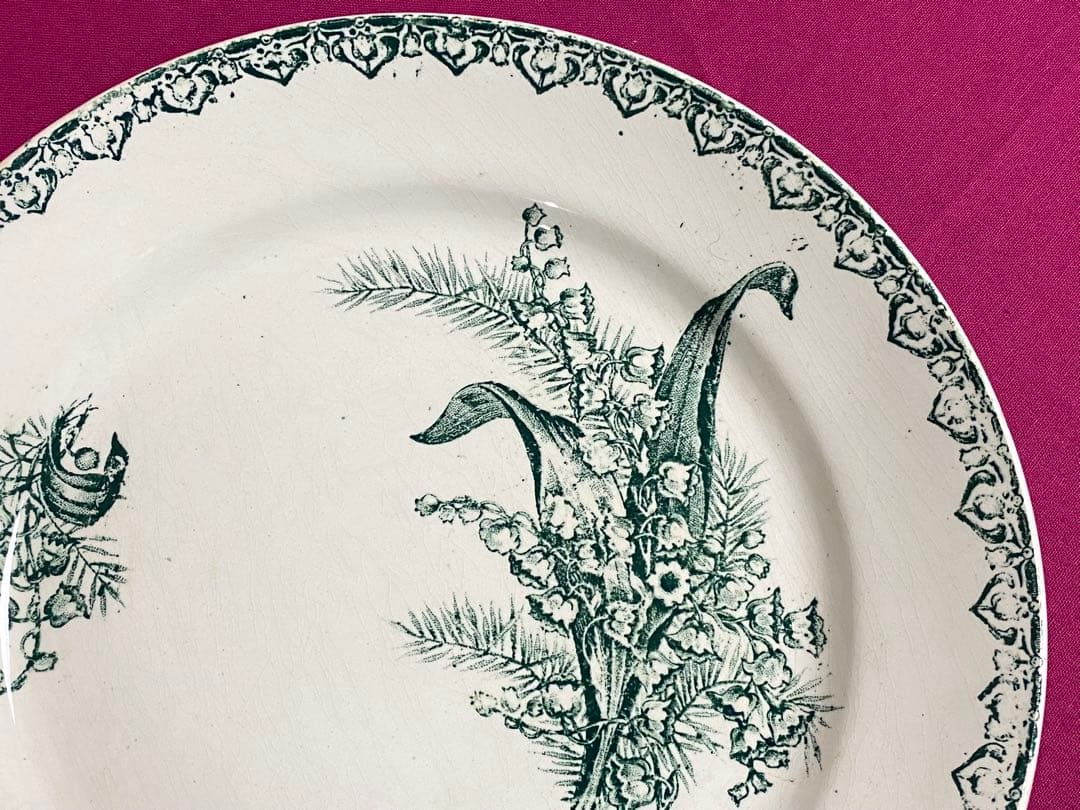 フランス SAINT AMAND \"MUGUET\" すずらん メインお皿